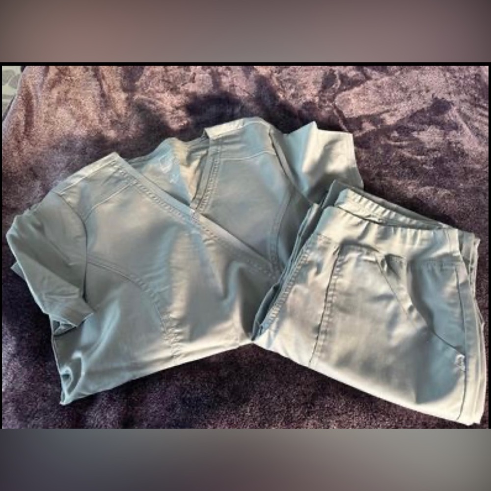 Light Grey Scrub Set